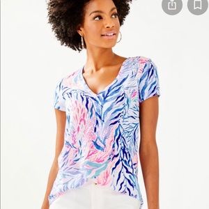 LP Crew blue tint etta top